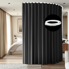 Room Divider Ceiling Mounted Curtains Track Sets Extra Wide Blackout Curtain Fle