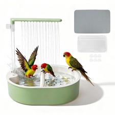 Automatic Parakeet Bird Bath, Easy-to-Use, Fountain Birdbath with USB, for Pe...