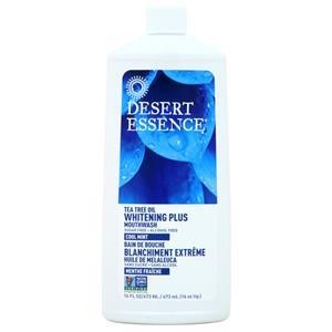 Отбеливающая эссенция Desert Essence с маслом чайного дерева и ополаскивателем для рта Cool Mint 16 жидких унций 3090₽