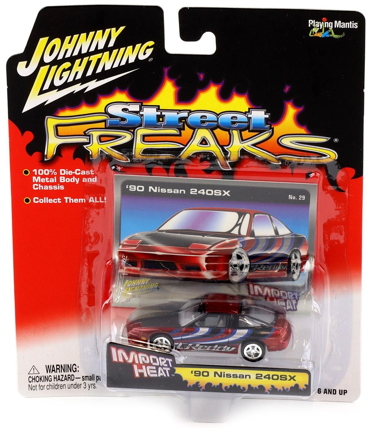 1:64 Johnny Lightning '90 Nissan 240SX Red/Black Street Freaks