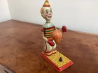 Vintage J Chein Tin Litho Clockwork ARNOLD the CLOWN 1930s (rare & nice!)