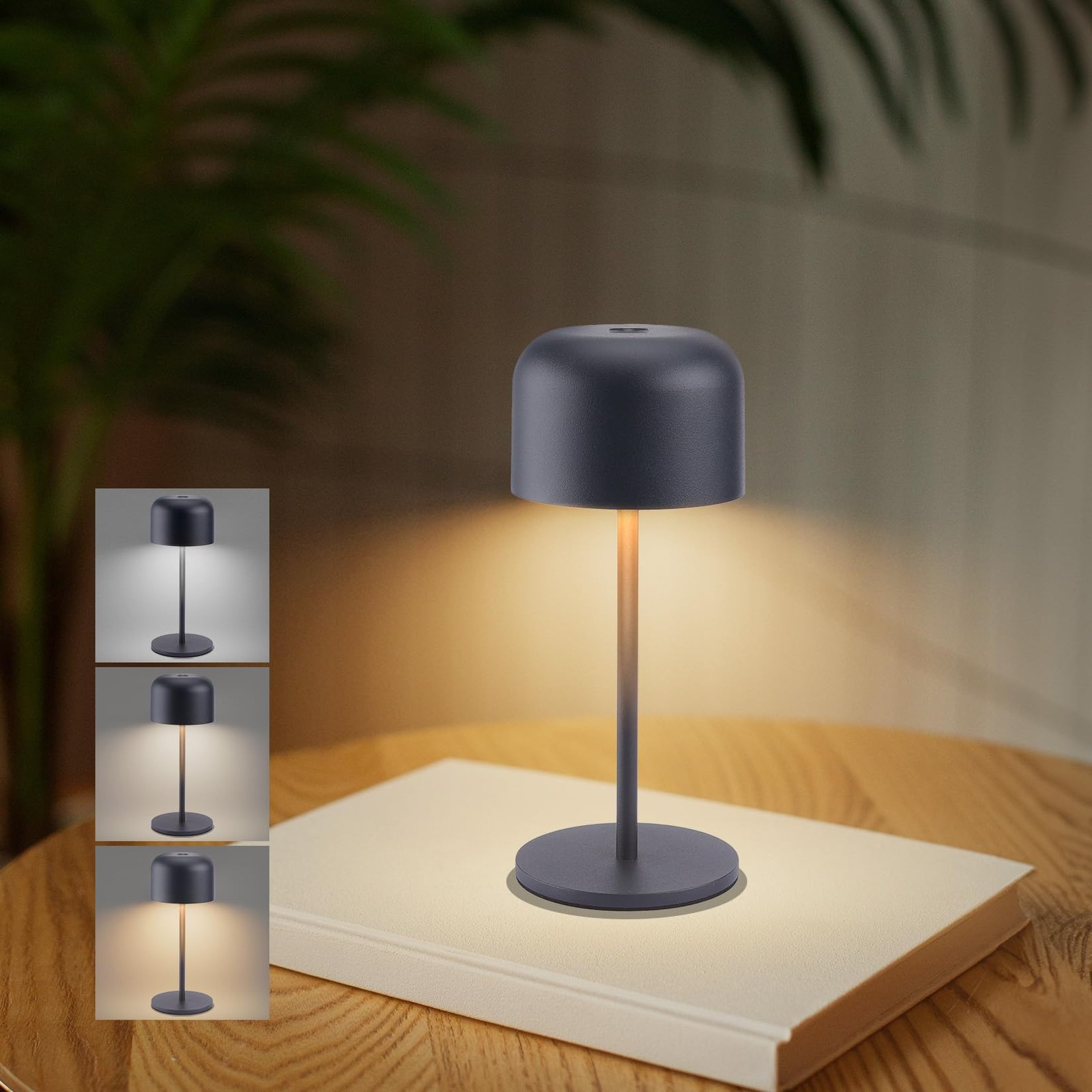 Klighten Lampada Tavolo Senza Fili - Luce LED 3000K-6000K Ricaricabile