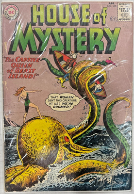 House of Mystery #133 DC Comics 1963 Captive Queen Beast Island Silver Age