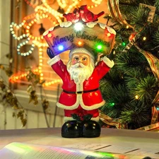 Yescom Santa Christmas Tabletop Decoration with Light Sign Home Party Wedding