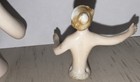 2 Antique German ARMS AWAY Half Dolls — photo 7