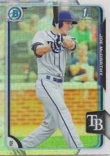 Joe McCarthy 2015 Bowman Draft - Chrome #12 Refractor (RC) Tampa Bay Rays
