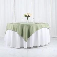 70" EUCALYPTUS GREEN SQUARE POLYESTER TABLECLOTH Wedding Party Catering Dinner