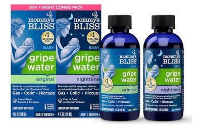 Mommy's Bliss Gripe Water Gas and Colic Relief Gentle and Safe 2-Pack 12