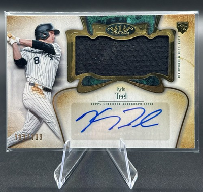 #ad 2026 Topps Tier One Kyle Teel Jumbo Relic Auto 199 $39.99
