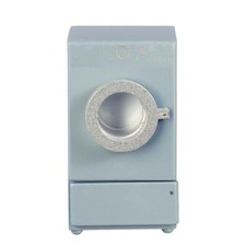 Dolls House Grey Washer Dryer Kitchen Laundry Furniture Miniature Appliance