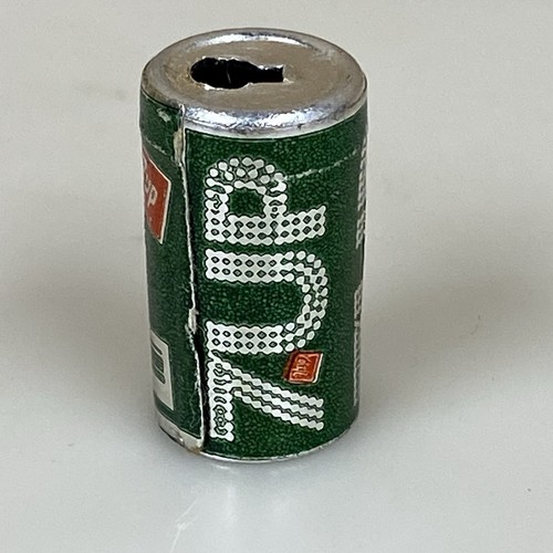 Vintage Miniatur kleine 7UP 1" grüne Silber Dose 7-Up kleines Souvenir Puppenhaus 1970er - Bild 3 von 6