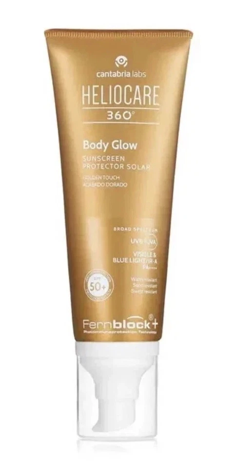 Heliocare 360 Water Gel SPF50+ & Body Glow SPF50+ Combo | Radiance & Protection - Image 4 of 4
