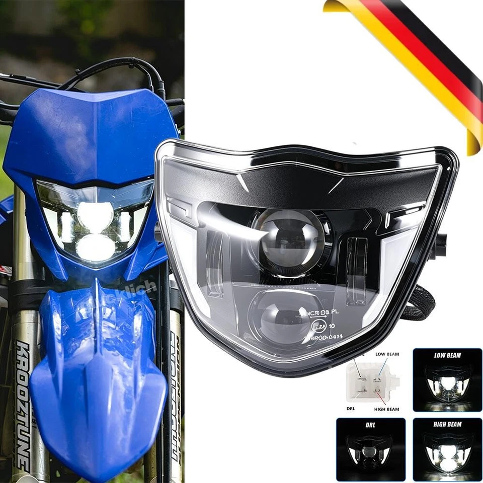 LED Scheinwerfer Für Yamaha Enduro WR250/450F 2019-2026 headlamp headlights assy - Bild 1 von 4