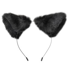 Long Fur Cat Ears Anime Cosplay Headband Hairband Halloween Cosplay Party Costum