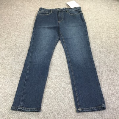 Nautica Athletic Slim Coastal Ridge Jeans Mens 33x32 Medium Blue Straight Denim