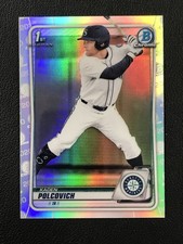 2020 Bowman Draft #BD-18 Kaden Polcovich Chrome Refractor Seattle Mariners