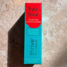 Thrive causemetics Triple Threat Blush Highlighter Stick Natalia matte red