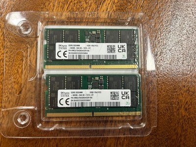 SK Hynix 32GB PC5-5600B DDR5 SODIMM 2Rx8 RAM (HMCG88AGBSA092N