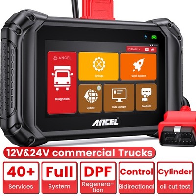 Heavy Duty Truck Diesel Scanner Bidirectional DPF Regen Speed Limit Full System