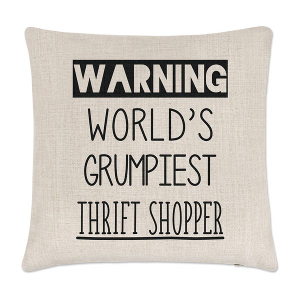 Warnung World's Grumpiest Grasnelke Shopper Kissenbezug Lustig Shopping Mutter-image
