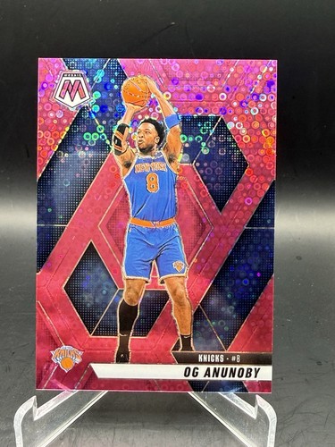 2024-25 Panini NBA Mosaic Fast Break OG Anunoby Pink Disco /20 Card # 123 SSP
