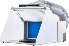 Airbrush Spray Booth, Portable Hobby Airbrush Paint Spray Booth Kit with LED Lig