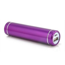 Purple Alloy Mini 5V USB Power Bank Case Set 18650 Flat Top Battery Charger Box