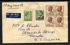Australia KGVI Airmail cover to USA (FDC?)