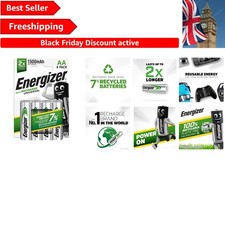 Rechargeable AA Batteries 4-Pack - 1300 mAh with Leak Protection Feature 15.99 per battery