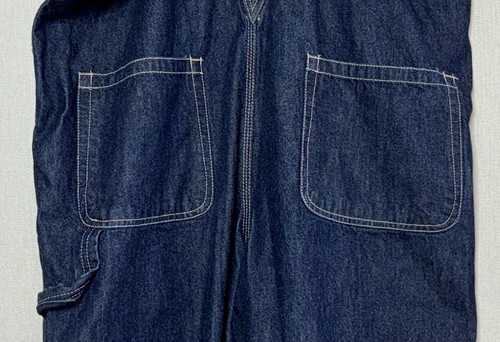 GAP Denim Carpenter Overalls Loose Fit Women Blue Jean Small Y2K 90s Wide Leg Vt - Picture 17 of 19