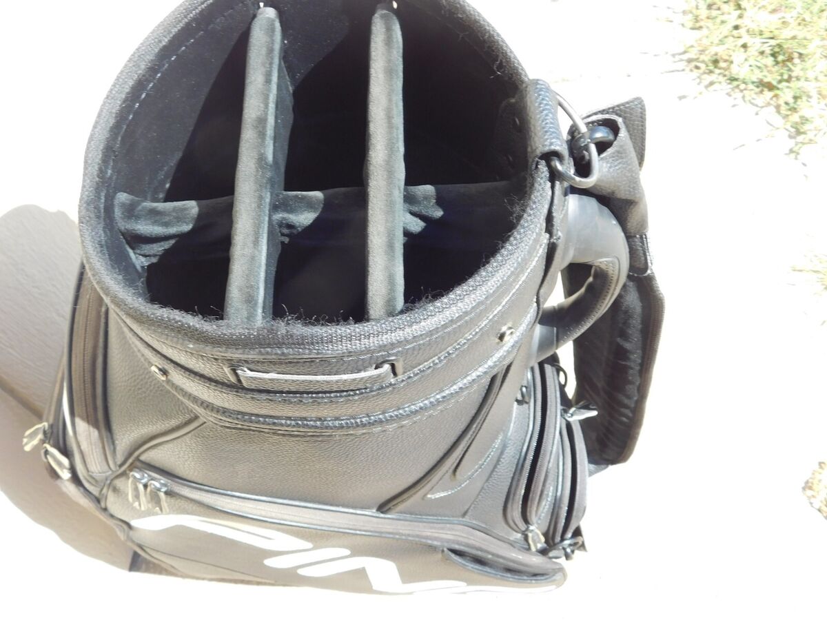 Ping Tour Staff Bag Black 6 Way Top Cart with Rain Cover All Ping Tour Staff Bag Black 6 Way Top Cart with Rain Cover All