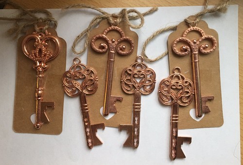 Mixed Lot 5: KEY TO MY Heart~BOTTLE OPENER~Key Chain WEDDING/BRIDAL Gift Favor - Picture 4 of 14