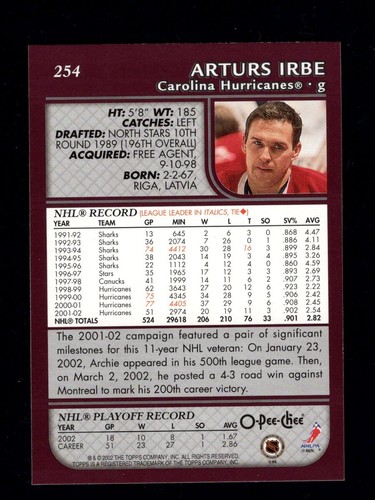 2002-03 O-Pee-Chee OPC Factory Set Base Hockey Cards Gold Foil 201-330 You Pick - Picture 103 of 239