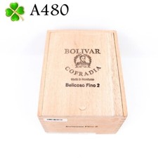 Bolivar Cofradia Belicoso Fino 2 Empty Wood Cigar Box 7" x 5.5" x 4.25" A480
