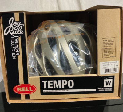 bell women's tempo bike helmet Bell Tempo Bike Bicycle Helmet Women's Platinum / White 50-57cm.  Small/Medium