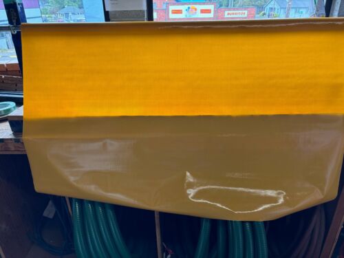 Oilcloth Fabric Solid Yellow Pattern Sold in Yards or Full Bolts - Picture 2 of 2