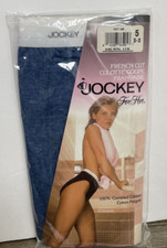 NOS Vintage 1992 Jockey For Her French Cut Brief Blue Size 5 Panties Cotton