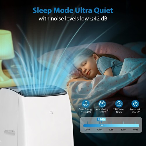 14K Dual-hose Portable Air Conditioner with Built-in Heat Up to 750 Sq. Ft - Picture 10 of 13