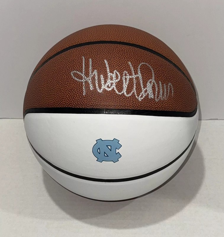 HUBERT DAVIS SIGNED BASKETBALL NORTH CAROLINA TAR HEELS COACH JSA COA