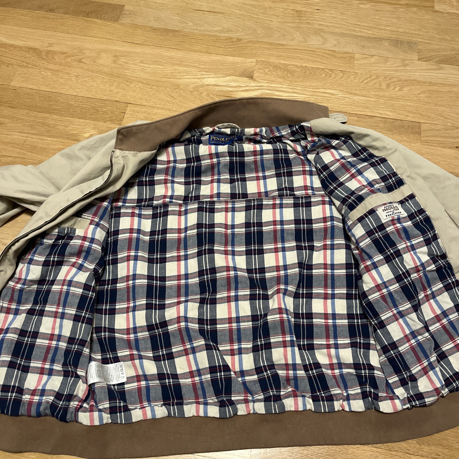 Pendleton Bomber Madras Lined Patchwork Button Ja… - image 17