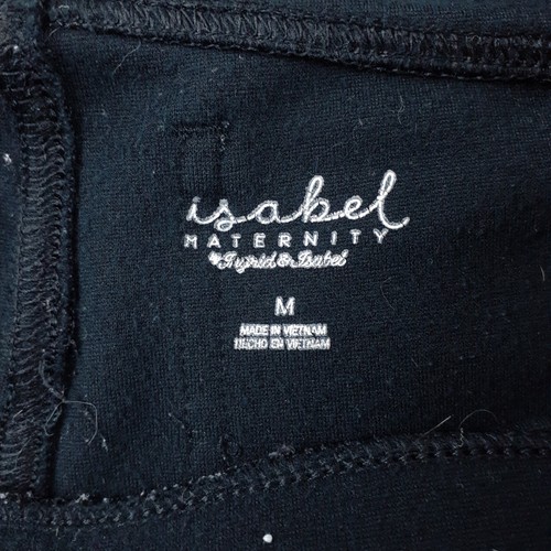 Ingrid & Isabel Maternity Pants Medium Black Low Rise Rayon Casual - Picture 11 of 14