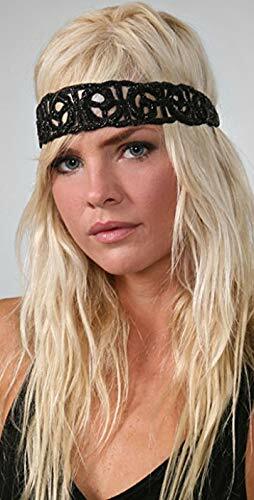 HSN Deepa By Deepa Gurnani Beaded Woven Headband Black Color  display picture 2