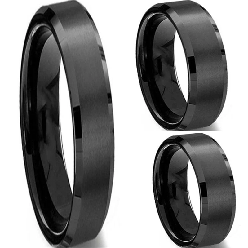 Mens Women Fashion Stainless Steel Rings Ring Couple Ring Jewelry Party Gift - Image 4 of 4
