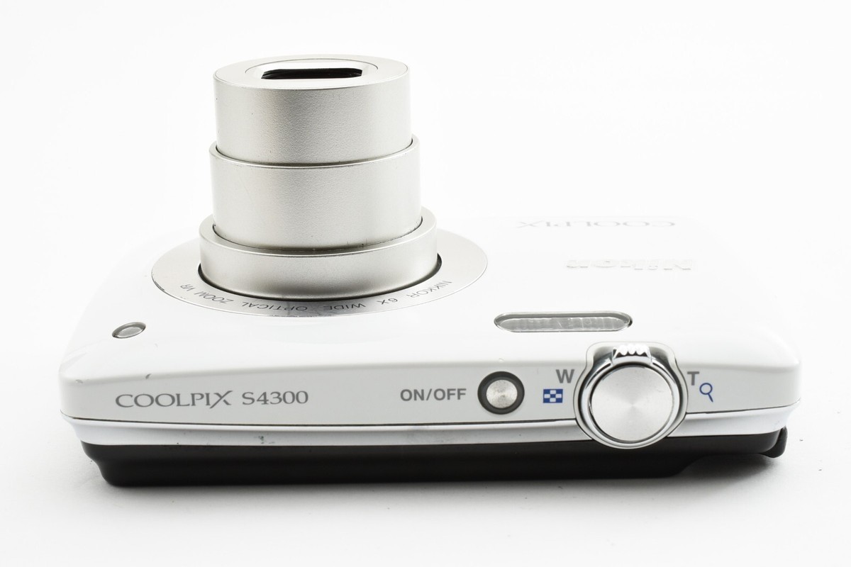 Nikon COOLPIX S4300 16MP Compact Digital Camera White From