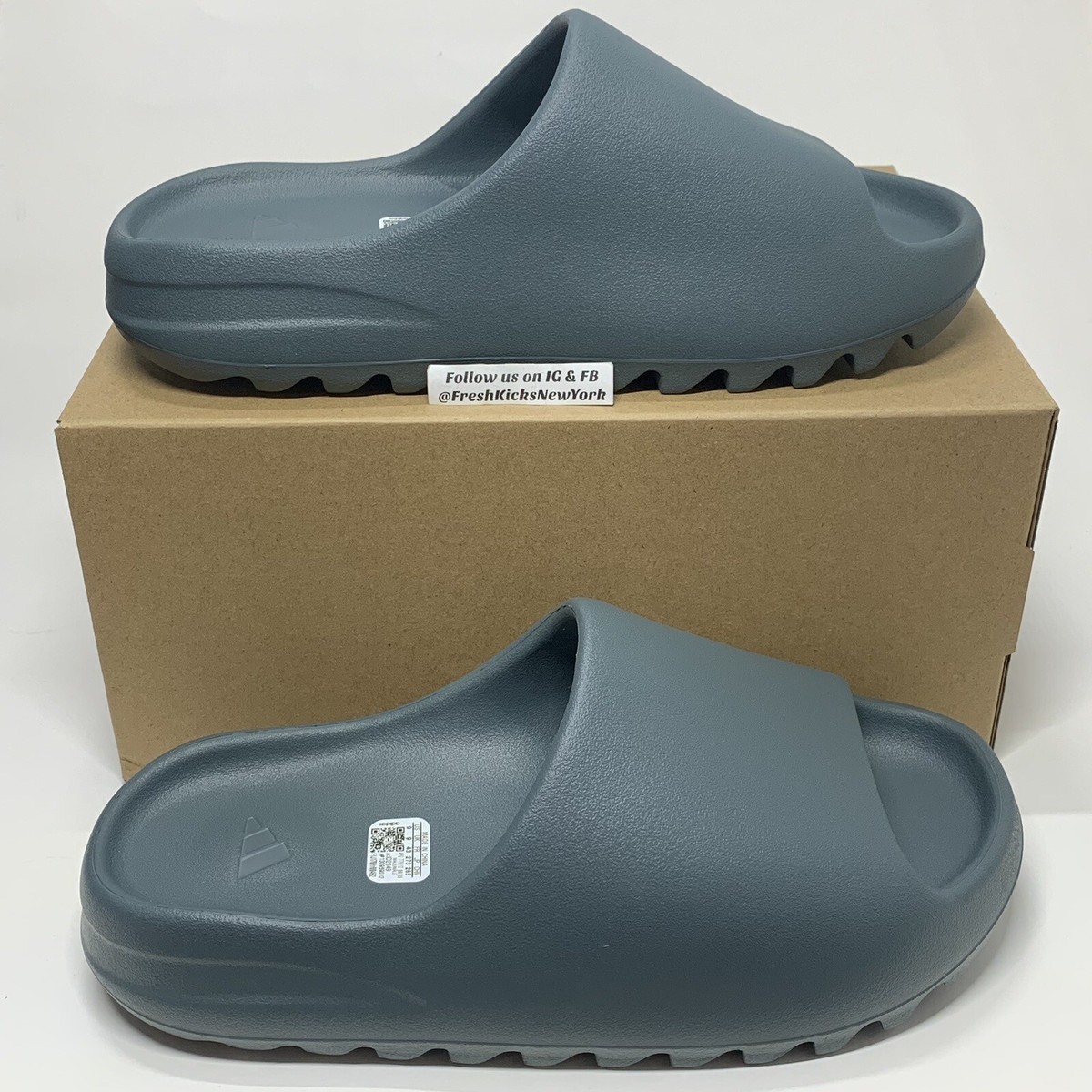 ⬜︎adidas YEEZY SLIDE \"Slate Marine\"ID2349 Adidas Yeezy Slide Slate Marine 2023 (ID2349) Men's Size 4