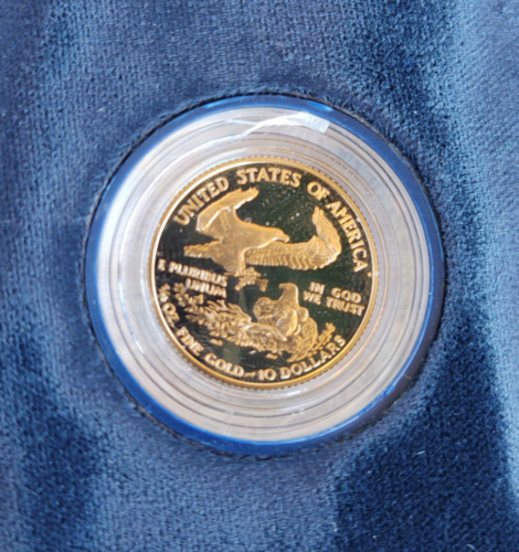 2002 US MINT AMERICAN EAGLE QUARTER OUNCE PROOF GOLD BULLION COIN - Picture 2 of 3