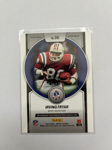 2023 Panini Mosiac Irving Fryar Scripts Autograph Silver Mosaic Prizm #S45 - Picture 2 of 2