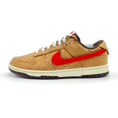 FN0317-121 CLOT × Nike Dunk Low SP Cork Natural Flax Coconut Milk