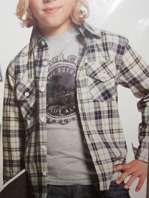  Jungen Hemd und T-Shirt Set GR.128  NEU OVP