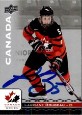 Lauriane Rougeau Signed 2017 Upper Deck Canada Women Card PWHL Toronto Sceptres